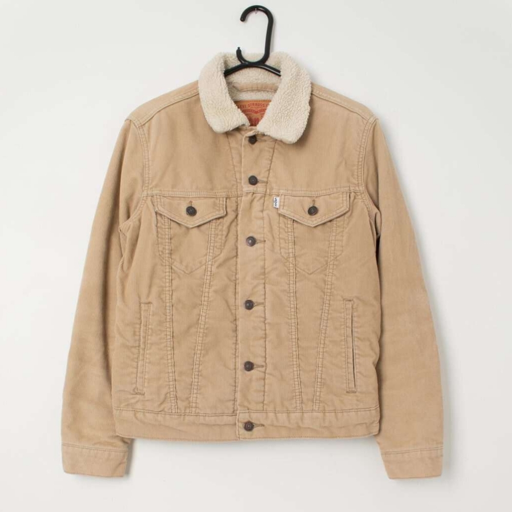 Levi's Tan Lightweight Corduroy Trucker Jacket